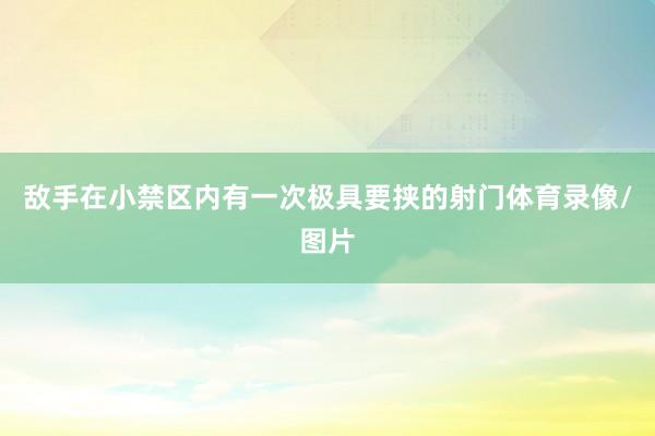 敌手在小禁区内有一次极具要挟的射门体育录像/图片