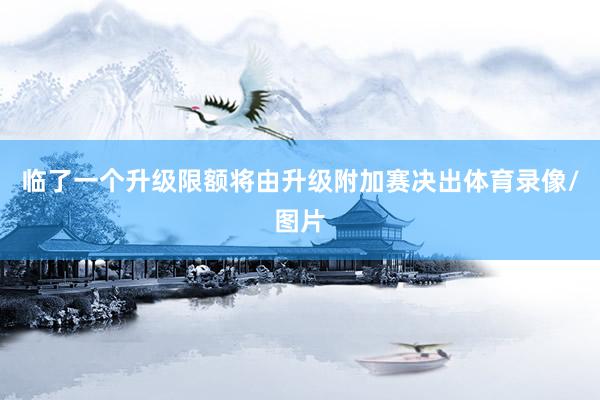 临了一个升级限额将由升级附加赛决出体育录像/图片