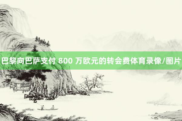 巴黎向巴萨支付 800 万欧元的转会费体育录像/图片